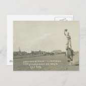 Leonard Stroud trickte beim Reiten. Postkarte (Vorne/Hinten)