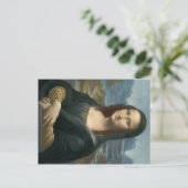 Leonarde da Vinci Mona Lisa Postkarte (Stehend Vorderseite)