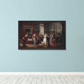 Leonardo da Cutro und Ruy Lopez spielen Schach Leinwanddruck (Insitu (Holzboden))