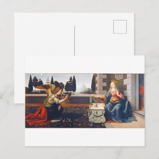 Leonardo da Vinci, 1472-1473 Postkarte (Vorne/Hinten)