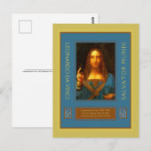 Leonardo da Vinci 1500 Postkarte (Vorne/Hinten)