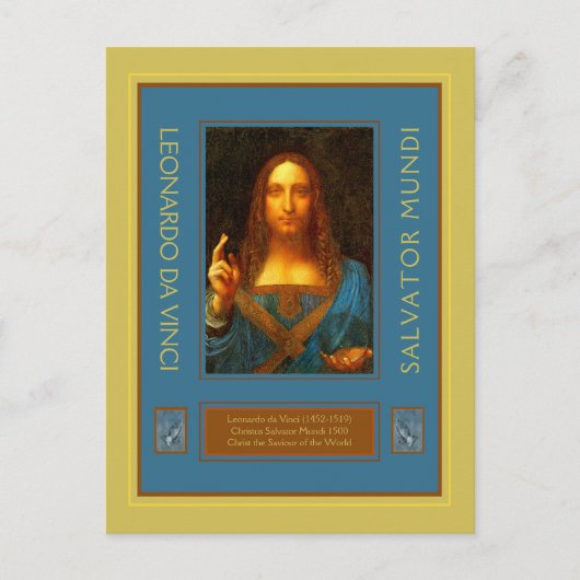 Leonardo da Vinci 1500 Postkarte (Vorderseite)