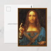 Leonardo da Vinci 1500 Postkarte (Vorne/Hinten)