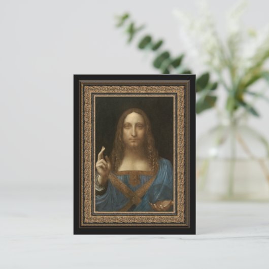 Leonardo da Vinci 1500 Postkarte (Stehend Vorderseite)