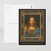Leonardo da Vinci 1500 Postkarte (Vorne/Hinten)