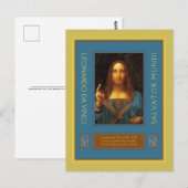 Leonardo da Vinci 1500 Postkarte (Vorne/Hinten)