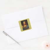 Leonardo da Vinci 1500 Quadratischer Aufkleber (Umschlag)
