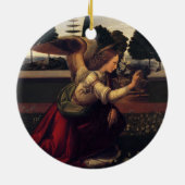 Leonardo da Vinci Ankündigung - Engel Keramikornament (Hinten)