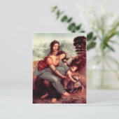 Leonardo da Vinci - Anna Selbdritt 2 Postkarte (Stehend Vorderseite)