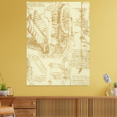 Leonardo Da Vinci Artwork Leinwanddruck (Insitu (Wohnzimmer))