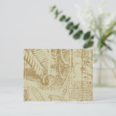 Leonardo Da Vinci Artwork Postkarte (Stehend Vorderseite)