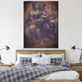 Leonardo da Vinci Burlington-Karton Anna Selbdritt Leinwanddruck (Insitu (Schlafzimmer))