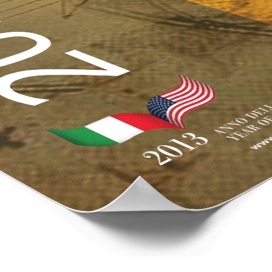 Leonardo da Vinci Codex Flight of Birds Poster (Ecke)