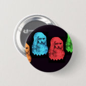 Leonardo da Vinci-Collage Button (Vorne & Hinten)