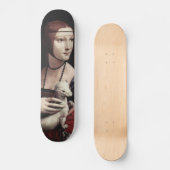 Leonardo da Vinci - Dame mit einem Ermine Skateboard (Vorderseite)