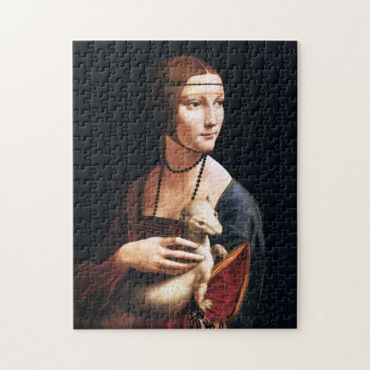 Leonardo da Vinci-Dame mit einem Puzzle (Vertikal)