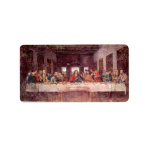 Leonardo da Vinci - das letzte Abendessen Adressaufkleber