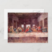 Leonardo da Vinci - Das letzte Abendessen Postkarte (Vorne/Hinten)