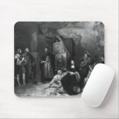 Leonardo da Vinci, der das Gioconda malt Mousepad (Mit Mouse)