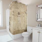 Leonardo Da Vinci Der Vitruvian Mann Duschvorhang (Beispiel)