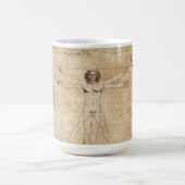 Leonardo Da Vinci Der Vitruvian Mann Kaffeetasse (Mittel)