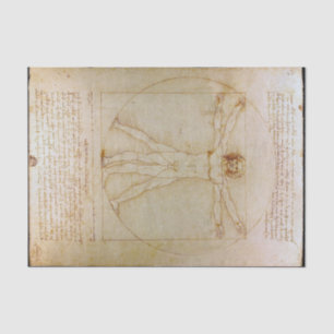 Leonardo da Vinci, Der Vitruvianische Mann, Renais Seidenpapier