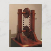 Leonardo Da Vinci Design Postkarte (Vorderseite)
