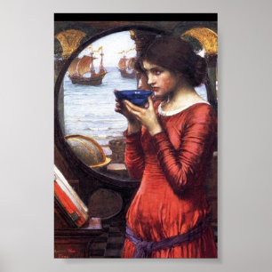 LEONARDO DA VINCI "DESTINY" HÜBSCHE FRAU POSTER