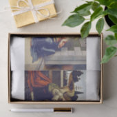 Leonardo Da Vinci | Die Ankündigung (ca. 1472) Seidenpapier (Geschenk)