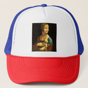 Leonardo da Vinci - die Frau mit einer Ermine Truckerkappe