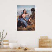 Leonardo da Vinci - Die Jungfrau und das Kind Poster (Küche)