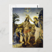 Leonardo da Vinci Die Taufe Christi Postkarte (Vorne/Hinten)