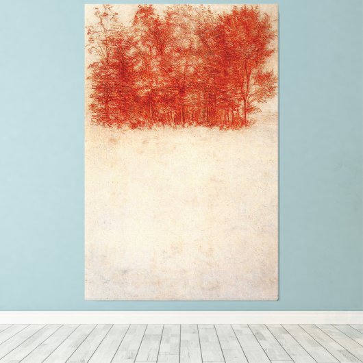 Leonardo da Vinci - Eine Kopie der Bäume (1508) Leinwanddruck (Insitu (Holzboden))