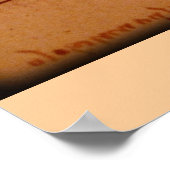 Leonardo da Vinci Foot Poster (Ecke)