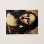 Leonardo Da Vinci Funny Mona Lisa Puzzle (Horizontal)