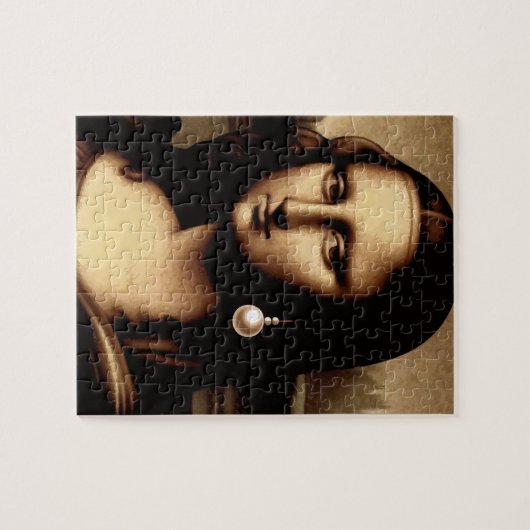 Leonardo Da Vinci Funny Mona Lisa Puzzle (Horizontal)