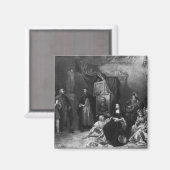 Leonardo da Vinci Gemälde der Gioconda Magnet (Vorderseite/Rückseite)