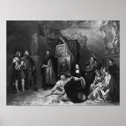 Leonardo da Vinci Gemälde der Gioconda Poster (Vorne)