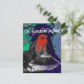 Leonardo Da Vinci Genius Mixed Media Collage Postkarte (Stehend Vorderseite)