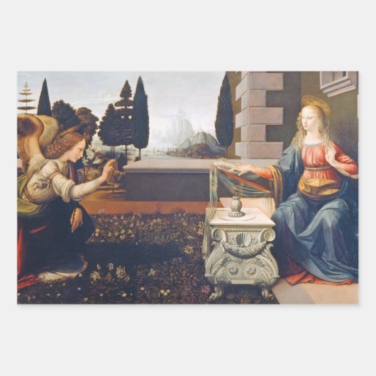 Leonardo da Vinci Geschenkpapier Set (Vorderseite 2)