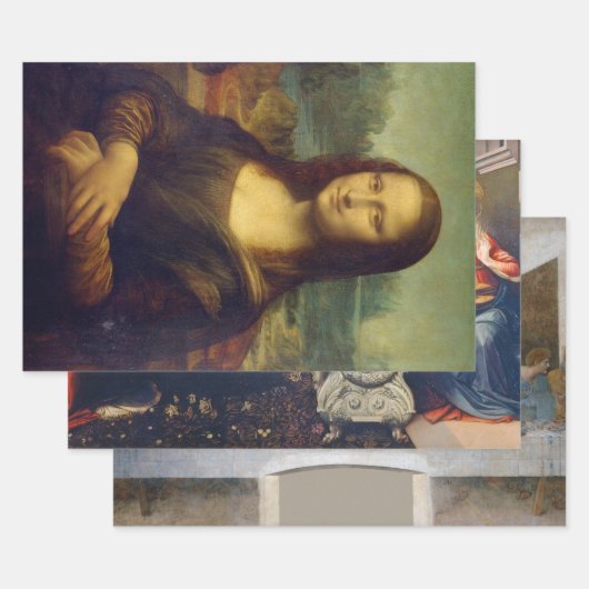 Leonardo da Vinci Geschenkpapier Set (Set)
