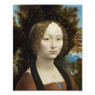 Leonardo Da Vinci Ginevra De' Benci Gemälde Fotodruck