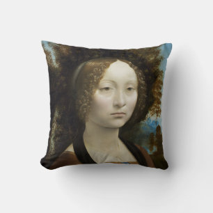Leonardo Da Vinci Ginevra De' Benci Gemälde Kissen