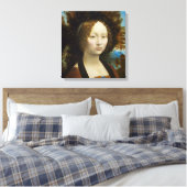 Leonardo da Vinci Ginevra de' Benci Leinwanddruck (Insitu (Schlafzimmer))