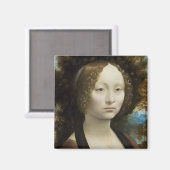 Leonardo Da Vinci Ginevra De' Benci Malerei Magnet (Vorderseite/Rückseite)