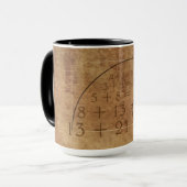 Leonardo da Vinci. Golden Ratio. De gulden snede Tasse (Vorderseite Links)