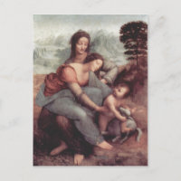 Leonardo da Vinci Hl. Anna Selbdritt, Szene: Hl. A