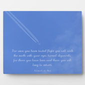 Leonardo Da Vinci inspirierendes Flugangebot Fotoplatte (Vorderseite)