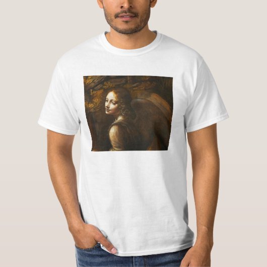 Leonardo da Vinci Jungfrau des Felsen-Engels T-Shirt (Vorderseite)