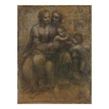Leonardo da Vinci Jungfrau und Kind mit St. Anne